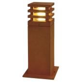 alacsony modern corten korten acel rozsdas allolampa kerti allo lampa ip vizallo design vilagitas.jpg